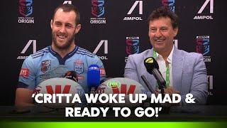 'He was in doubt!' - Loz reveals Critta's true condition after 'brave' game  | NSW Press Conference