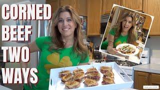 St. Patrick's Day Corned Beef Two Ways - Reuben Sandwiches and Irish Nachos!  |  Tara the Foodie