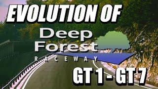 Evolution Of Deep Forest Raceway Gran Turismo 1 - 7 (1997-2022)