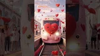 Valentine’s Heart Train  All Aboard the Fluffiest Ride of Love! #love #valentinesday #train