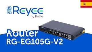 Router Empresarial Reyee RG-EG105G V2 con Gestión Cloud: Unboxing y Tecnologías