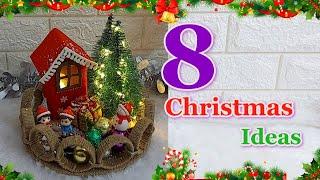 8 Step By Step Affordable Christmas Decoration ideas from empty rolls | DIY Christmas craft idea529