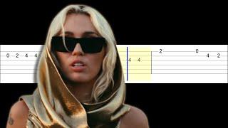 Miley Cyrus - Flowers (Easy Guitar Tabs Tutorial)