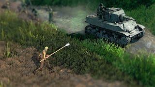 Soldier Charging at the Tank | Tilt Shift