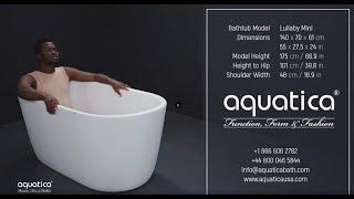 Aquatica Lullaby Mini Freestanding Bathtub Demo Video for People of Average Height