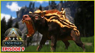 Taming Andrewsarchus Breeding Ovis on Fjordur ARK Gameplay 2022 Ep 9