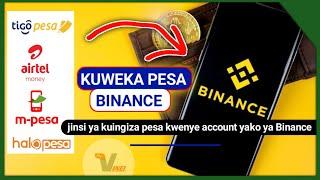 Jinsi ya kuweka Pesa kwenye Binance  / jinsi ya kununua coin . KUBADILI TSH KUWA USDT@Vinei