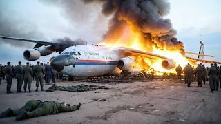 GREAT TRAGEDY! Russian Cargo Planes Full of Korean Missiles Destroyed at Belqorod Air Base