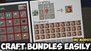 How to Craft/Make Bundles in Minecraft - Bedrock/Java/PE