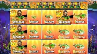 BIG BASS HOLD AND SPINNER BUY FREE SPINS EPIC WIN 10X MULTIPLIER 4 FISHERMEN BONUS BUY ONLINE CASINO