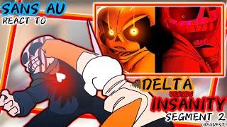 SANS AU REACT TO DELTA!SANS VS INSANITY!SANS [SEGMENT 2] (REQUEST)