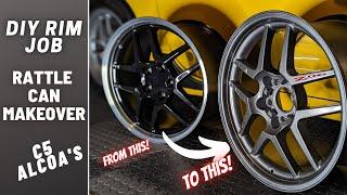 DIY WHEEL PAINT | C5 Z06 ALCOA'S AT HOME | AMAZING RESULTS ON A BUDGET!