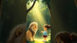 Baby Lion and Baby Girl are best friends | baby girl cartoon video | English cartoon for baby girl