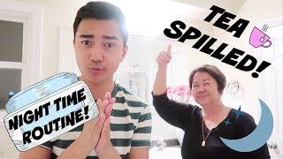 NIGHT TIME SKIN CARE ROUTINE WITH MY GRANDMA 2019! | TEA SPILLED | Charles Polino