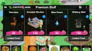 Simpsons Tapped Out donuts and old items