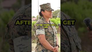 How much a Corporal in the Marine Corps gets paid after serving in the Army! 