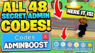 ALL 48 Secret ADMIN Codes In Roblox Clicker Simulator *Insane*