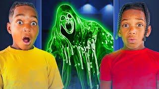 WE  CAUGHT A GHOST ON CAMERA **SHOCKING**