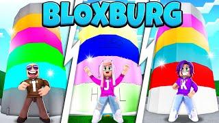 We Built 3 Towers of Hell in Bloxburg! | Roblox