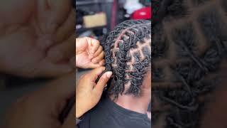 Barrel Twists on Locs  #locs_18 #shortsvideo