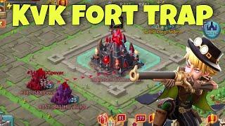 Lords Mobile - KVK FORT TRAP. Fury castles getting smashed by DOM account