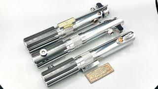 Jasmine's, Sam's and Jaiden's 7 Chambers "Aniflex Elite" Lightsabers with Proffie