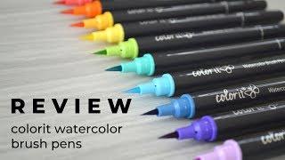 ColorIt Watercolor Brush Pens | Art Product Review | iiKiui