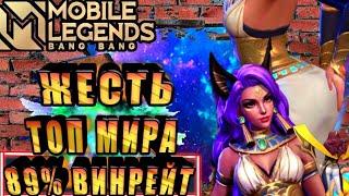 КАК ИГРАЕТ ТОП МИРА ЭСМЕРАЛЬДА ГАЙД 89% ВИНРЕЙТ В MOBILE LEGENDS