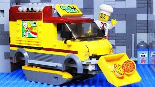 Lego Pizza Builder Car | Lego City Experimental Cars Stop Motion