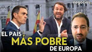 "España es el país más pobre de Europa: algunos no pueden comer carne dos veces a la semana". Llamas