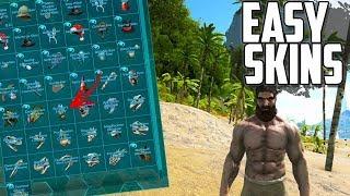 HOW TO GET ALL ARK SKINS IN UNDER 5 MINUTES | ARK: SURVIVAL EVOLVED