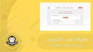 شرح استخدام أداة Domain Age Checker | معرفة عمر الدومين