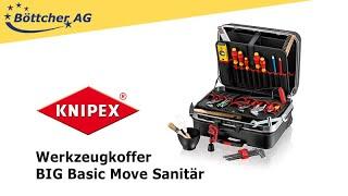 Knipex Werkzeugkoffer BIG Basic Move Elektro, 24-teilig, Kunststoff Klappkoffer