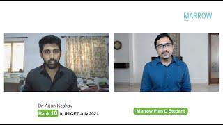 From Rank 1 lakh to Rank 10 (INICET'21), Dr. Arjun Keshav (Plan C), talks to Dr. Rohan Khandelwal