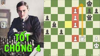 Siêu Hiếm Gặp!!! Ván Cờ Tốt Chồng 4 - Alexander Alekhine vs Vladimir Nenarokov || TungJohn Cờ Vua