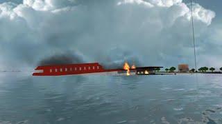 Roblox survive a plane crash on fire