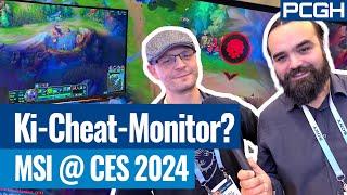 Ist das schon CHEATEN?! OLED-Monitor mit KI-Gegnererkennung! MSI @ CES 2024