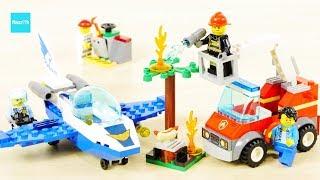 レゴ シティ ポリス ジェットパトロール 60206　バーベキューの火事 60212 ／ LEGO City Sky Police Jet Patrol & Barbecue Burn Out