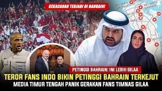 DIT3R0RR 7 HARI 7 MALAM! Petinggi Bahrain Kaget Dan Panik Lihat Gilaanya Fans Timnas Indonesia?