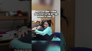 India didn’t know how to act after getting hugged by Duke #dukedennis #indialove #streameruniversity