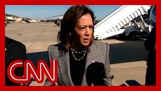 Hear Kamala Harris react to Donald Trump’s rally at MSG