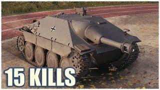 Hetzer • 15 ФРАГОВ • WoT Gameplay