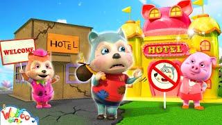 Be Nice to Everyone! Rich Broke Baby Hotel Song - Feelings And Emotions Song | Wolfoo Kids Songs