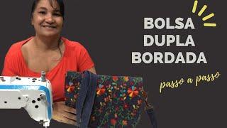 Bolsa dupla bordada-1000Tons ensina