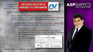 Upload Multiple Images to Database in ASP.Net