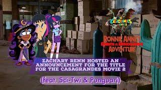 Zach Renn hosted an announcement for the title for The Casagrandes Movie 2 (feat Sci-Twi & Punguari)