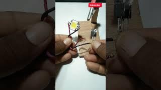 12v Led flasher || 12v Led Flashlight || IRFZ44N MOSFET Project #experiment #shorts #ytshorts