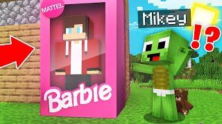 JJ TURNED INTO A BARBIE AND Trolled A Mikey In Minecraft - Minecraft Challenge - Maizen Mizen Parody