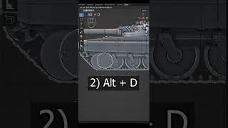 Pro Modeling Tip #22 - Modeling Tank Wheels (Arijan) #shorts #blender #tank