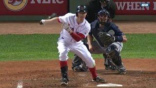 TB@BOS: Holt plates Young with an RBI double